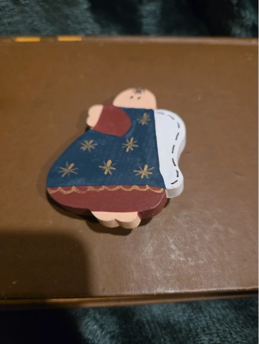 Wooden angel pin